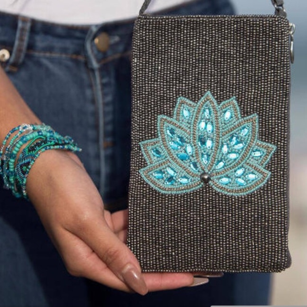 2/$30 Bamboo Trading Company Night Bloom Club Bag - Picture 9 of 12
